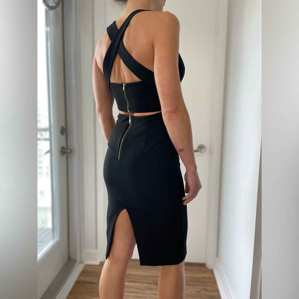 Fate black dress with back detail size S